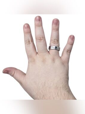 Vitaly “Gridlock” Stainless Steel Stackable Rings Set Size 13 Streetwear Minimal